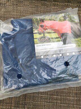 Gatsby StretchX Horse Mane Stay Hood Size Small Navy Blue NEW in Package Sealed